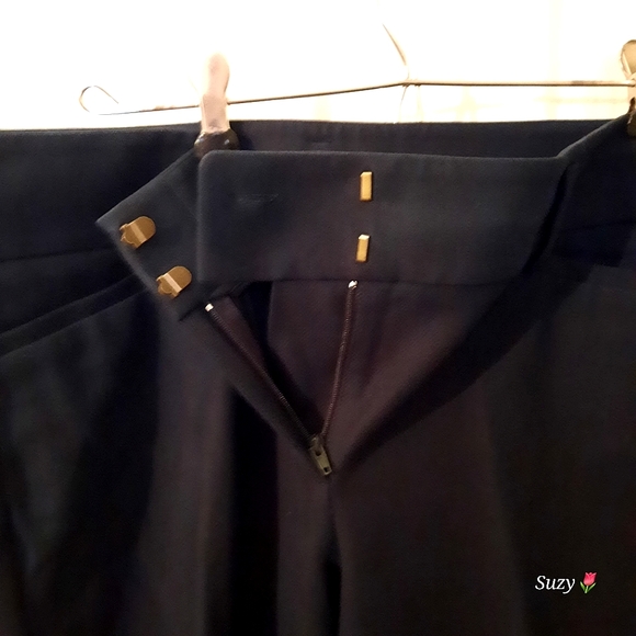 LOFT ANN TAYLOR Marisa Ankle, Navy Pants, Ankle Zip - Picture 7 of 10